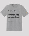 Grey &#39;problem solution&#39; tee 