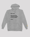 Gray &#39;problem solution&#39; hoodie