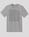 Light gray motivational statements tee